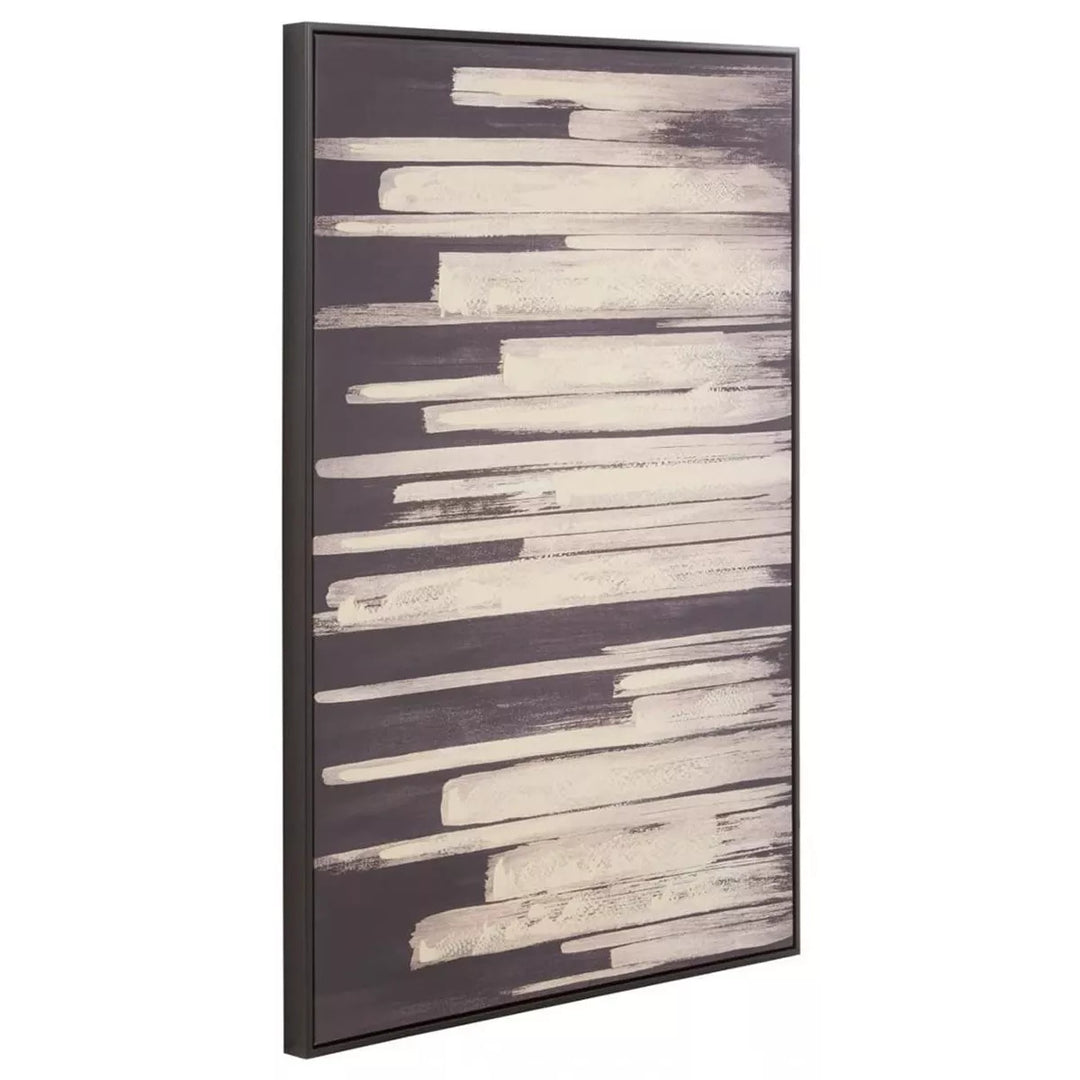 Astratto Black & Natural Canvas Wall Art
