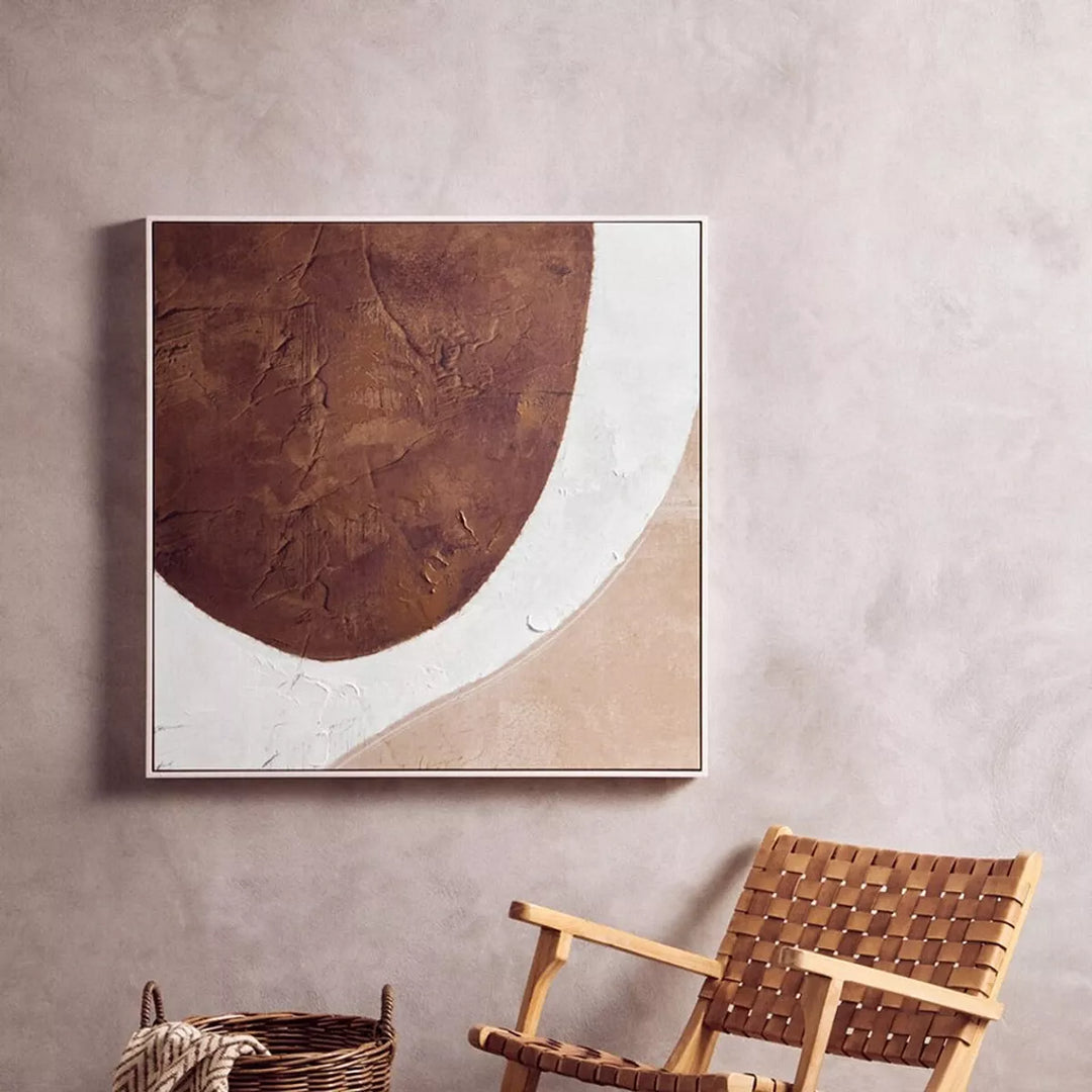 Astratto Brown & Natural Textured Wall Art