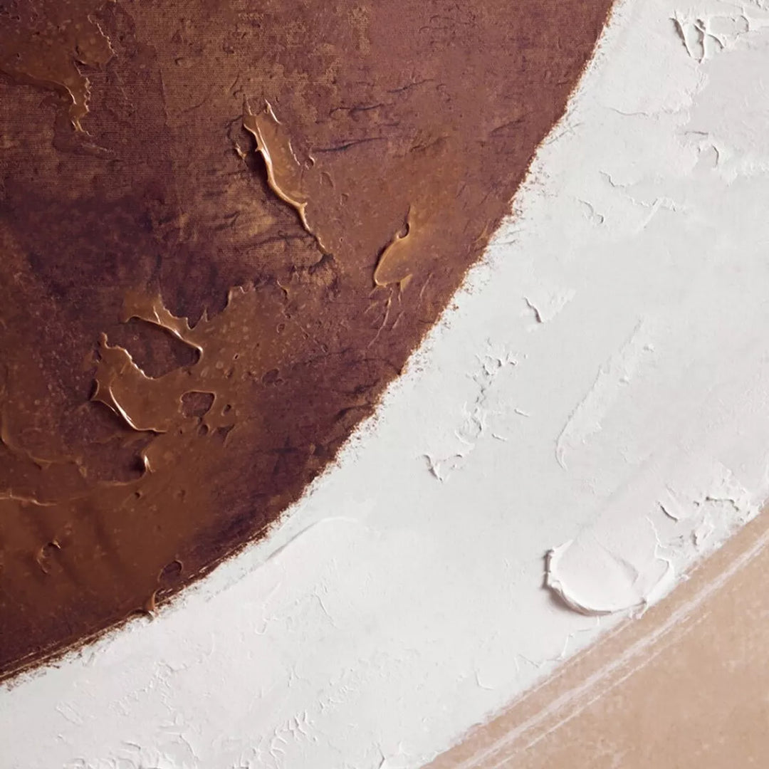 Astratto Brown & Natural Textured Wall Art