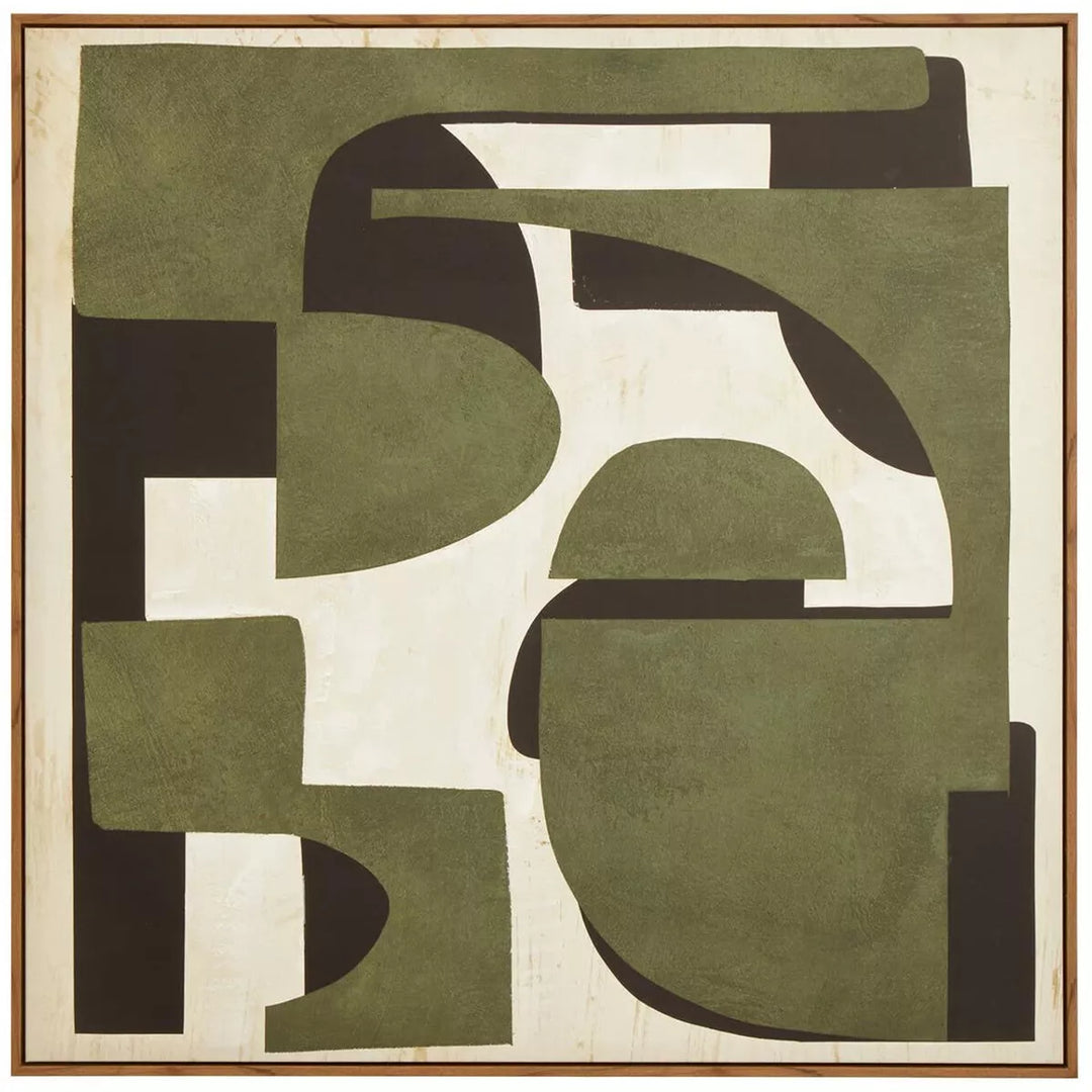 Astratto Green Textured Abstract Wall Art