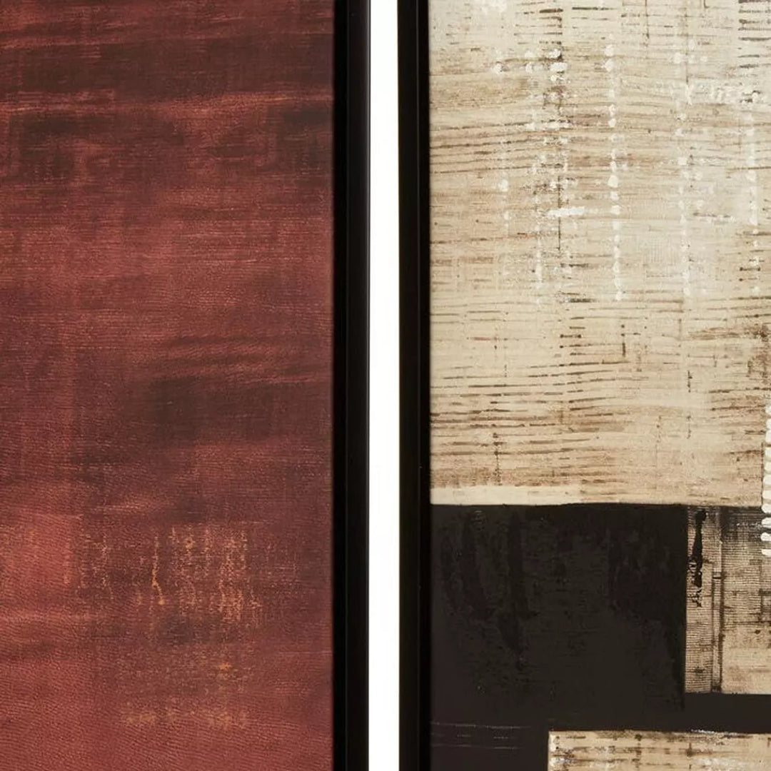 Astratto Set of 2 Geometric Abstract Canvas Wall Art
