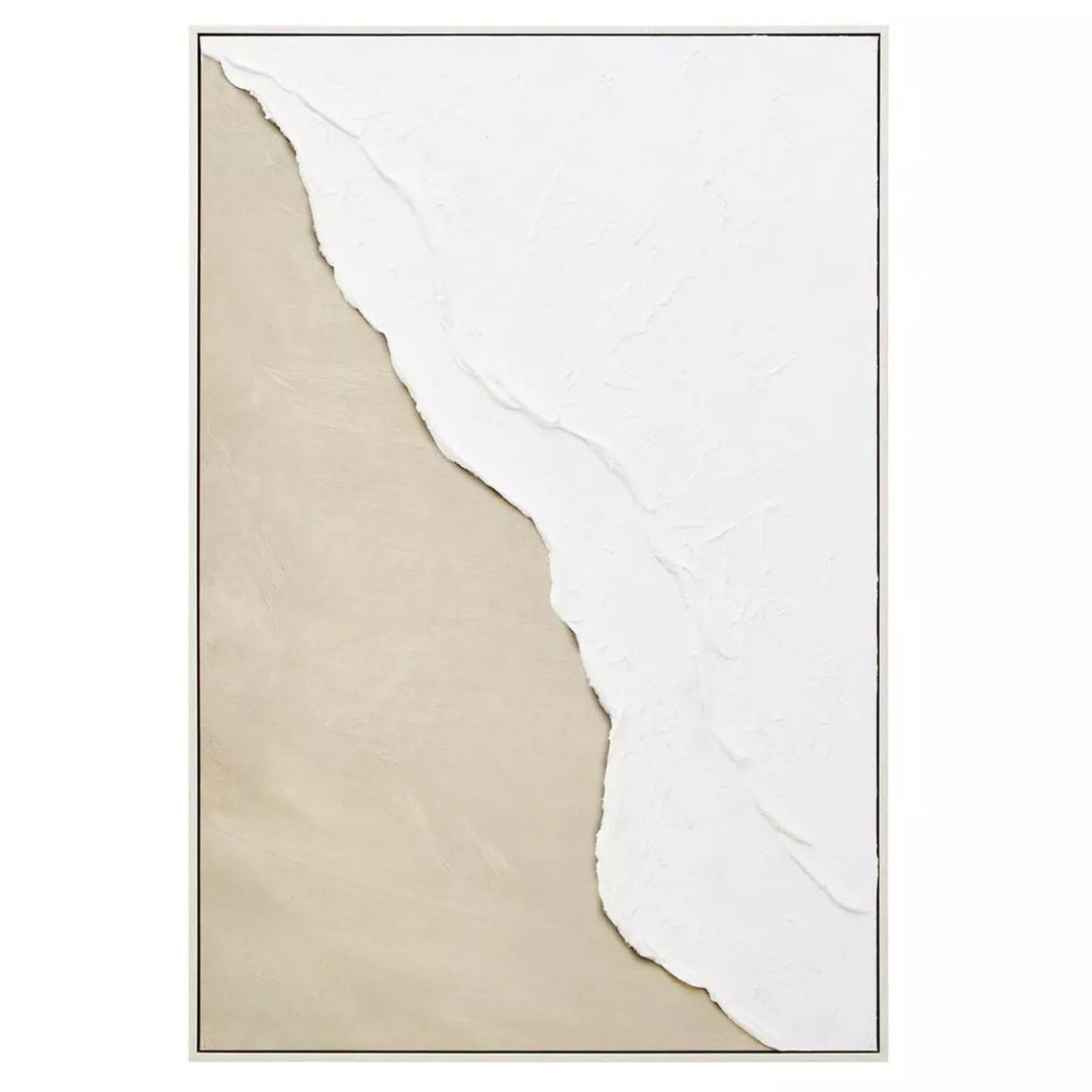 Astratto Canvas Natural & White Textured Plaster Wall Art