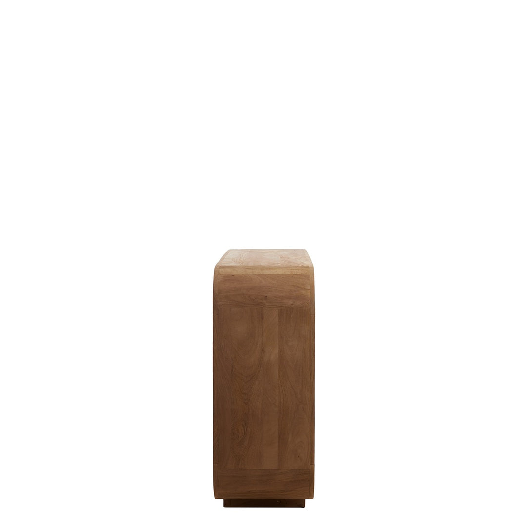 Dane Low Wooden Display Unit - Grey Brown Light & Living 3