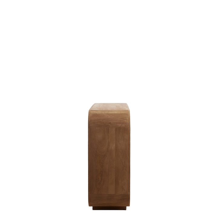Dane Low Wooden Display Unit - Grey Brown Light & Living 3