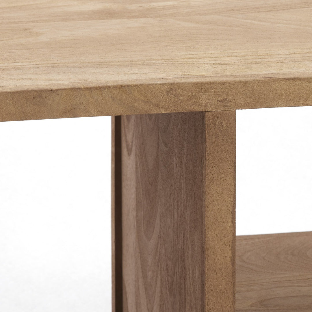 Dane Low Wooden Display Unit - Grey Brown Light & Living 6