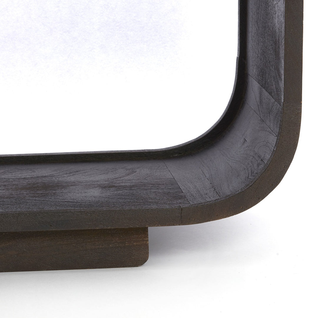 Dane Low Wooden Display Unit - Dark Russet Light & Living 7