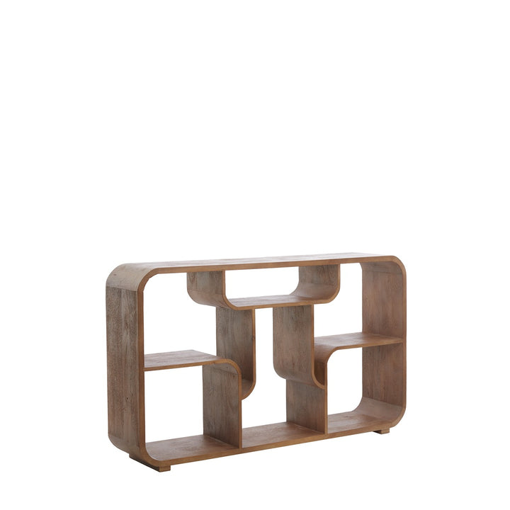Labare Wooden Display Unit - Light Brown Light & Living 2
