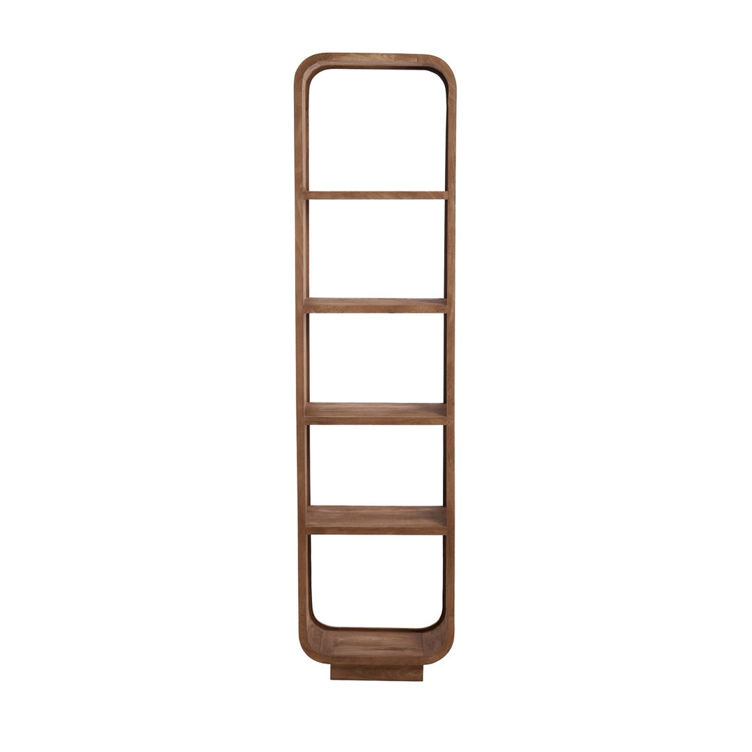 Dane Tall Wooden Display Unit - Grey Brown Light & Living 1