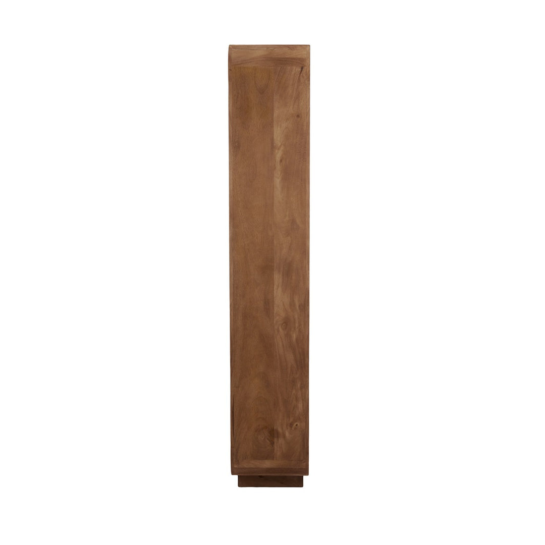 Dane Tall Wooden Display Unit - Grey Brown Light & Living 3