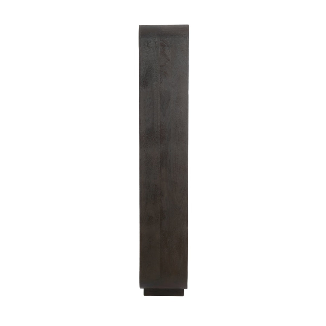 Dane Tall Wooden Display Unit - Dark Russet Light & Living 3