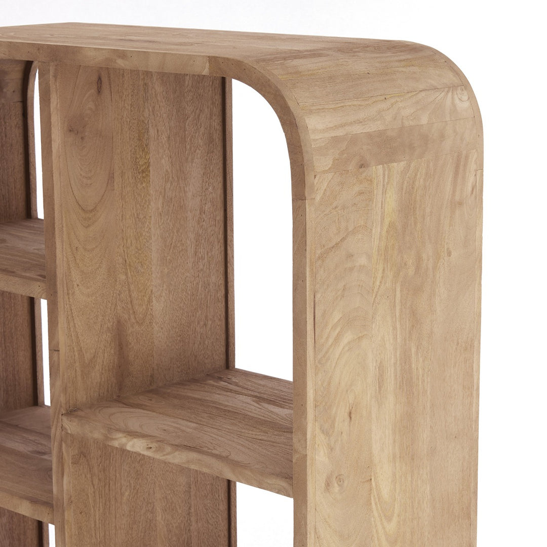 Dane Wooden Display Unit - Grey Brown Light & Living 4