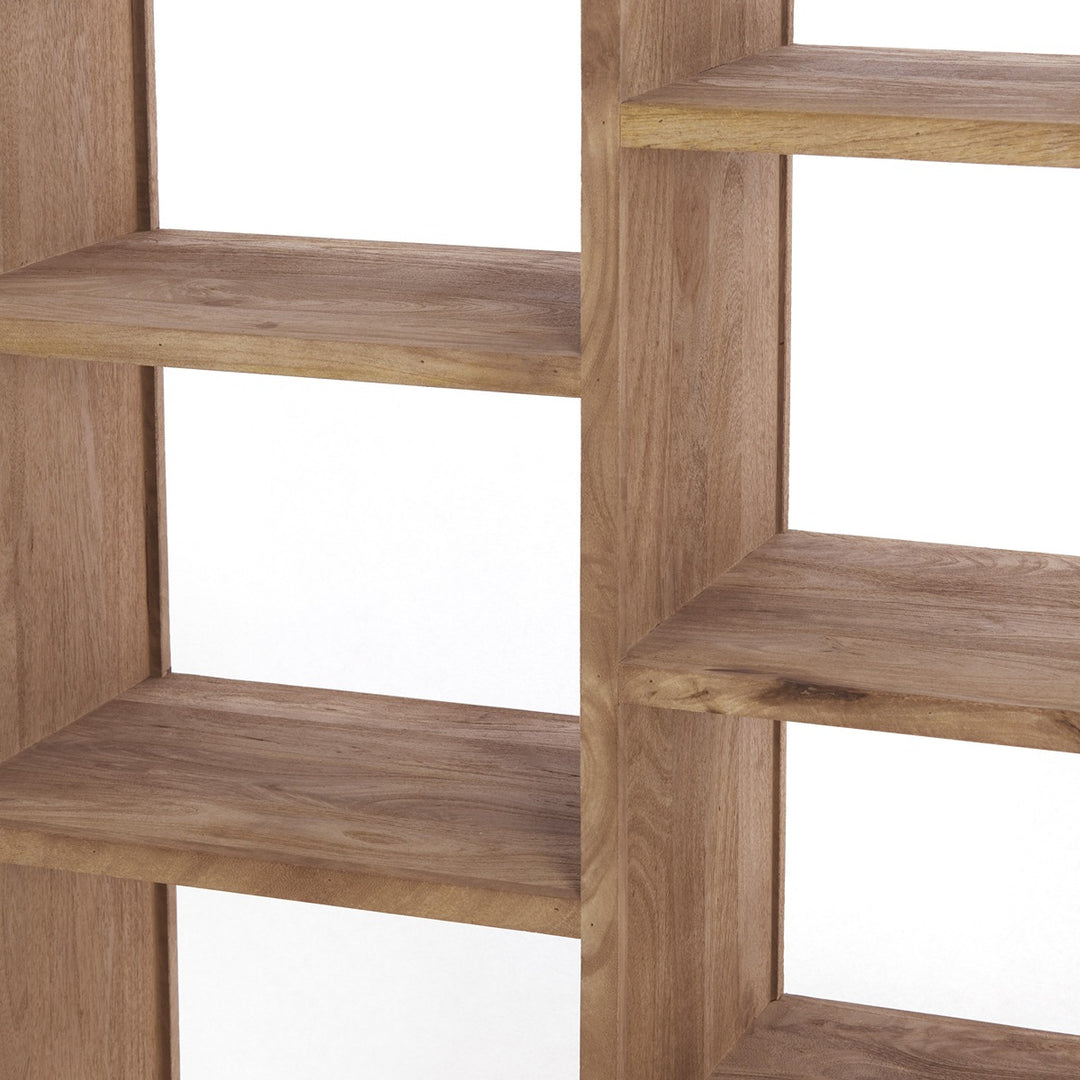 Dane Wooden Display Unit - Grey Brown Light & Living 5