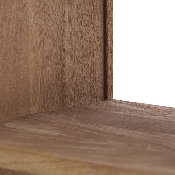 Dane Wooden Display Unit - Grey Brown Light & Living 6