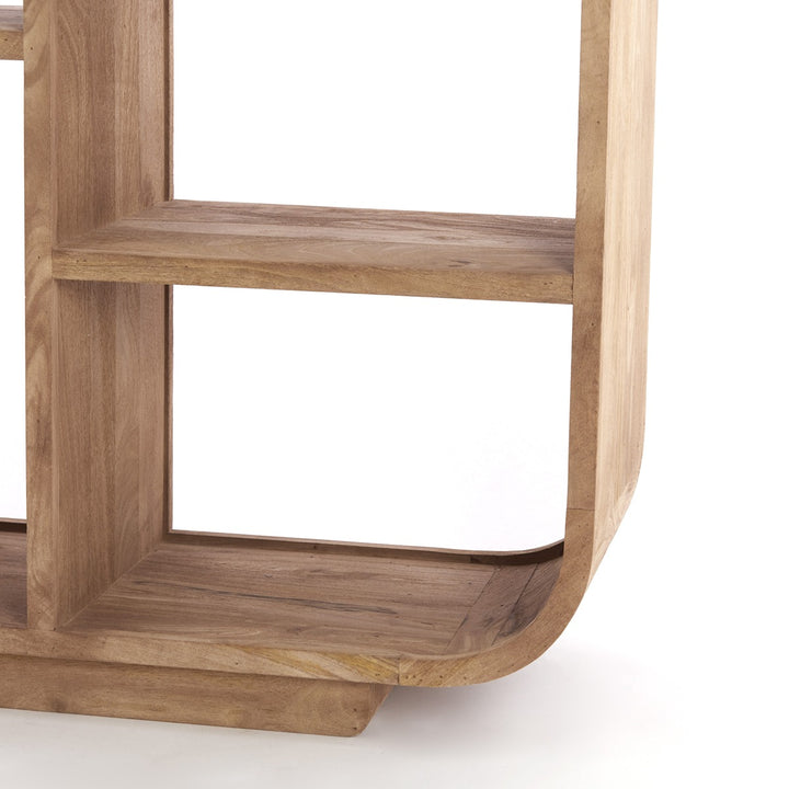 Dane Wooden Display Unit - Grey Brown Light & Living 8