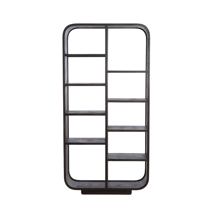 Dane Wooden Display Unit - Dark Russet Light & Living 1