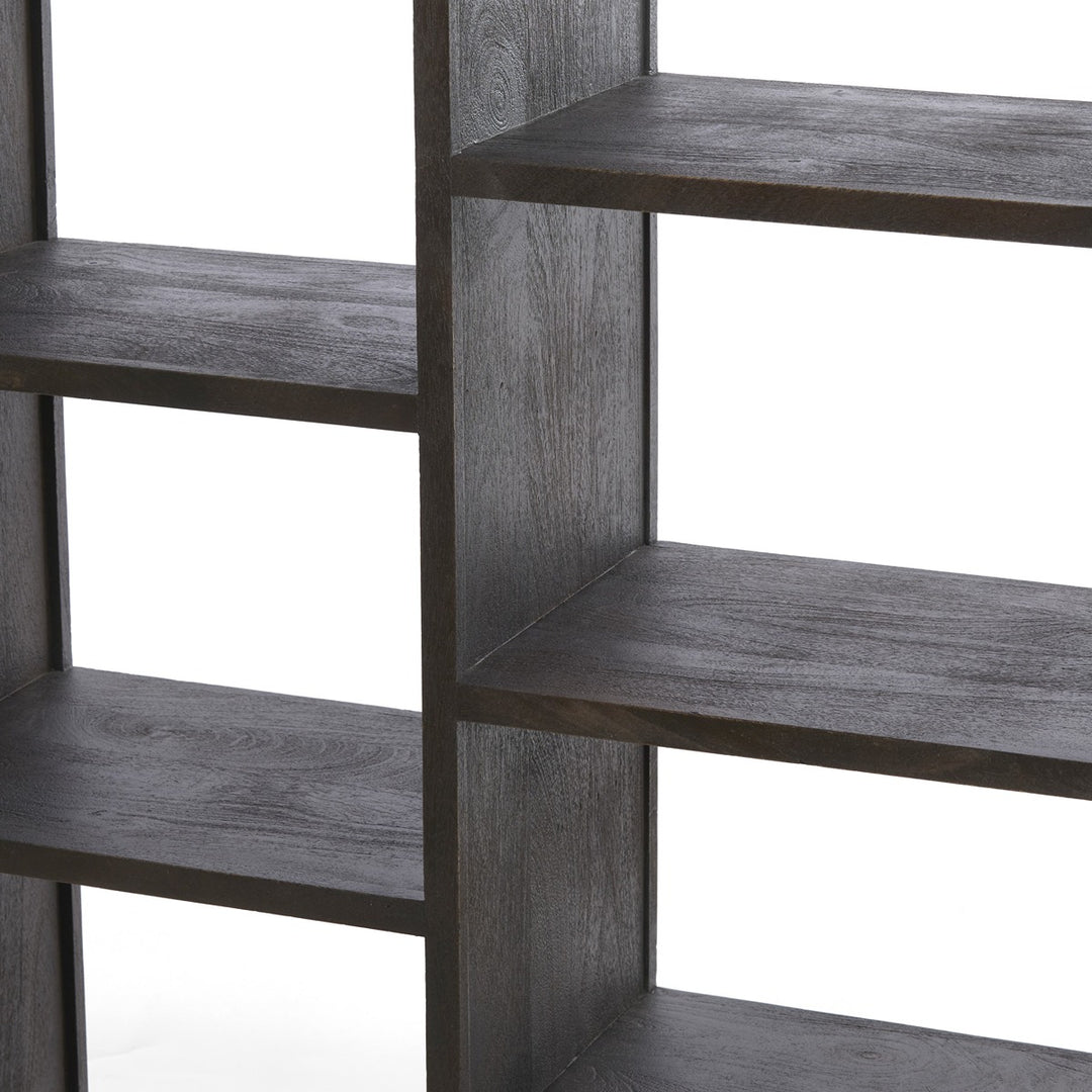 Dane Wooden Display Unit - Dark Russet Light & Living 5