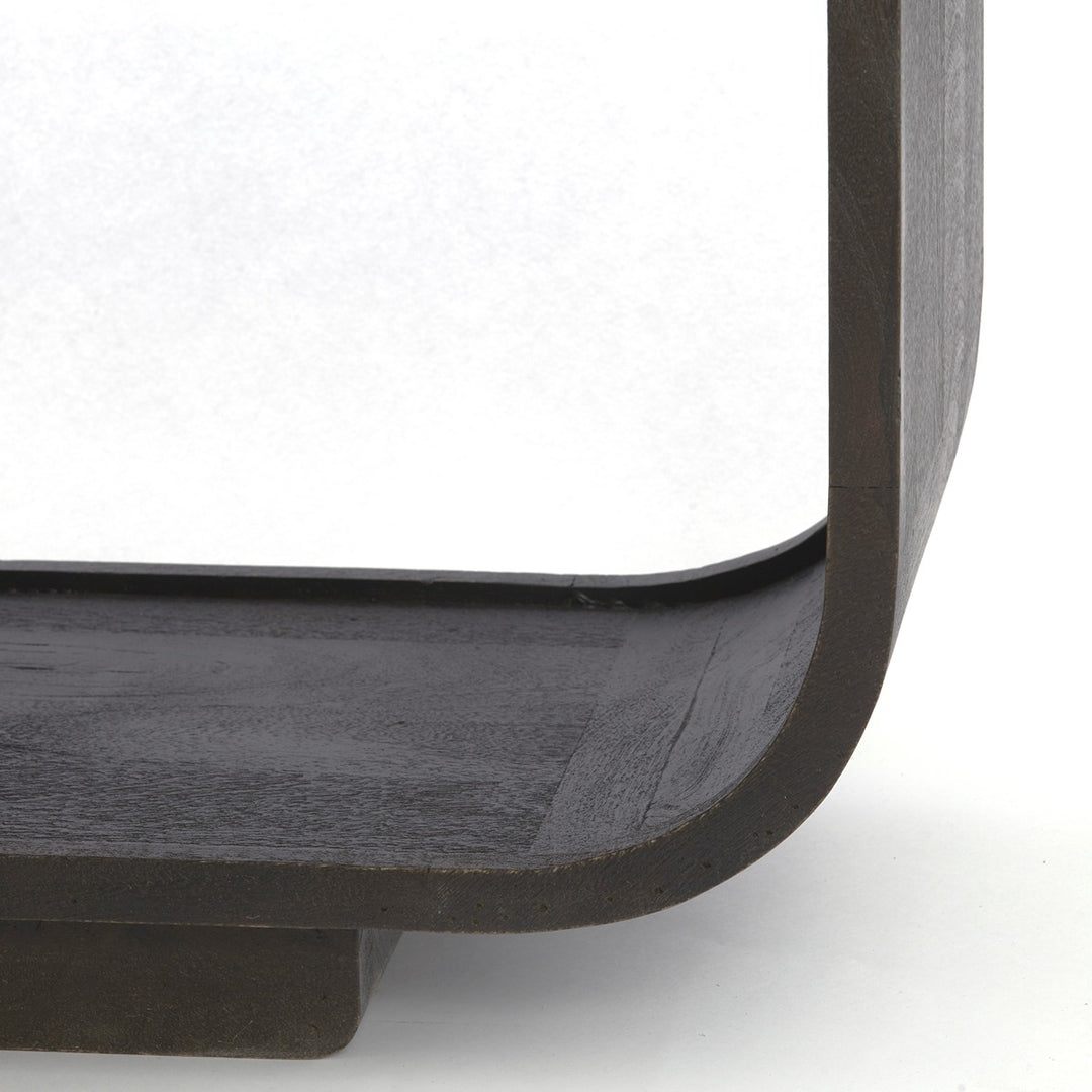 Dane Wooden Display Unit - Dark Russet Light & Living 7