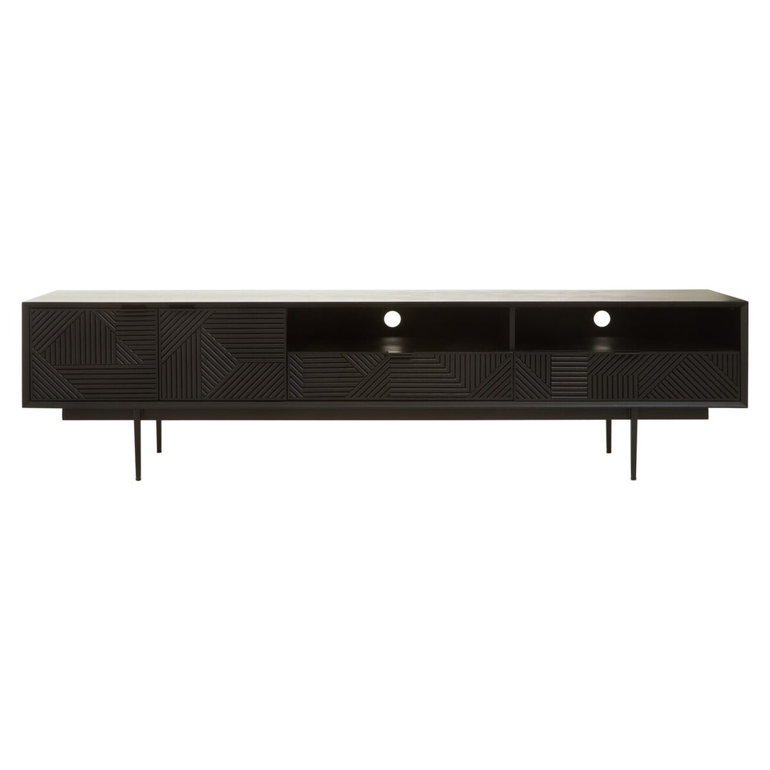 Jakara Wooden Media Unit - Black Premier 1