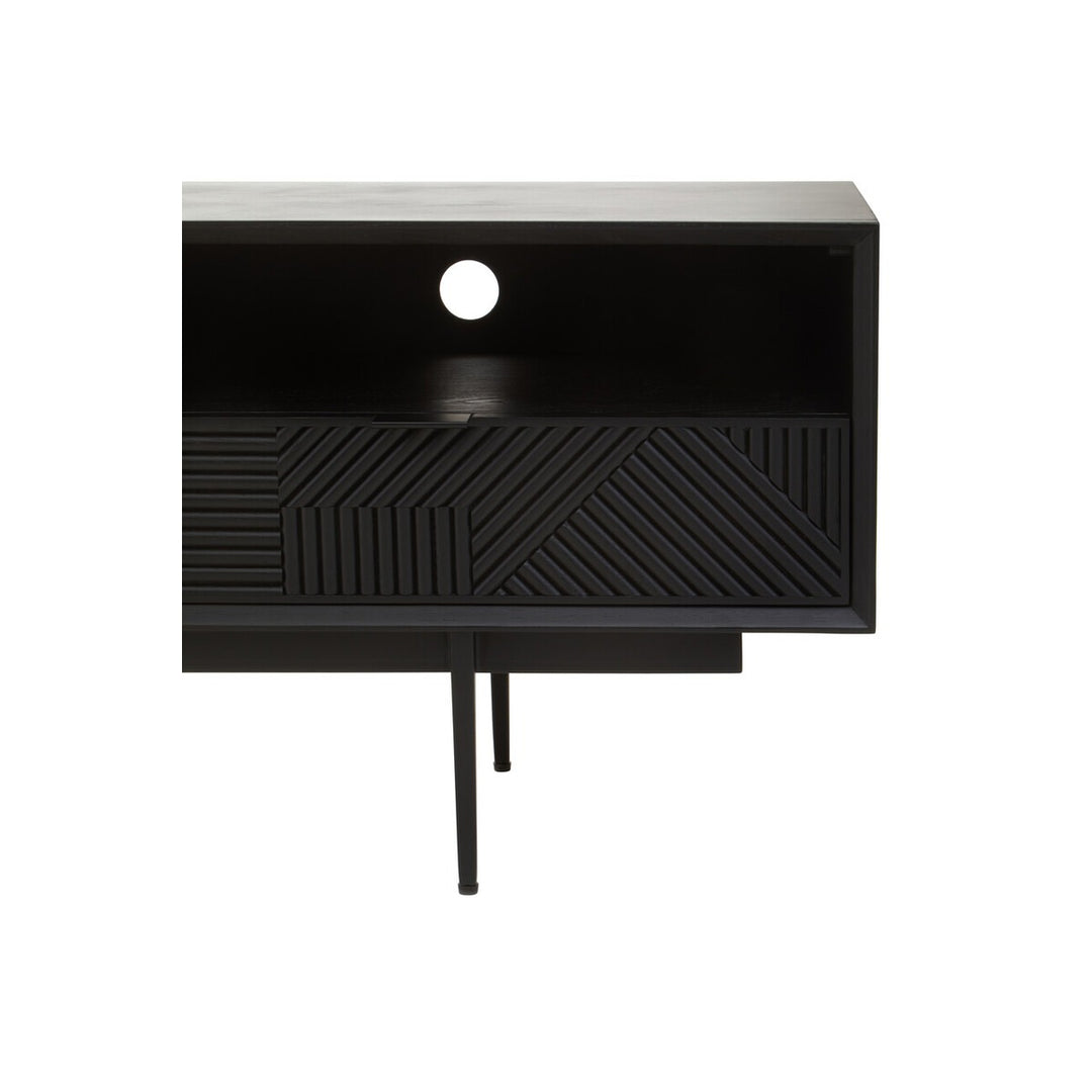 Jakara Wooden Media Unit - Black Premier 6