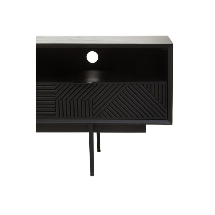 Jakara Wooden Media Unit - Black Premier 6
