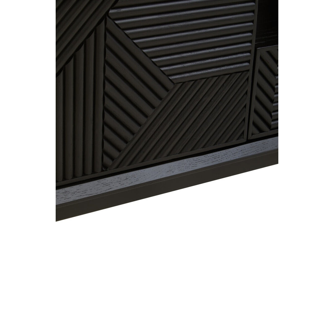 Jakara Wooden Media Unit - Black Premier 8