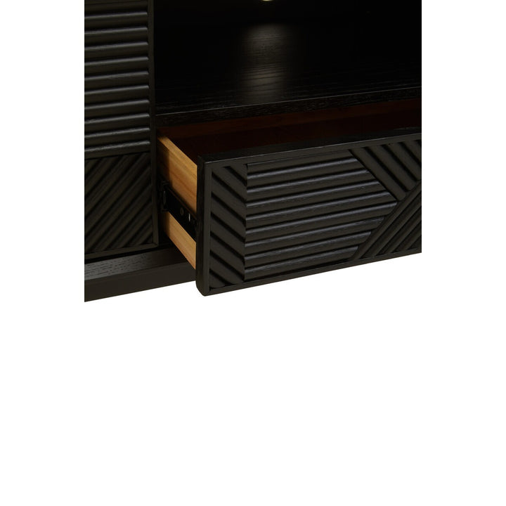Jakara Wooden Media Unit - Black Premier 9