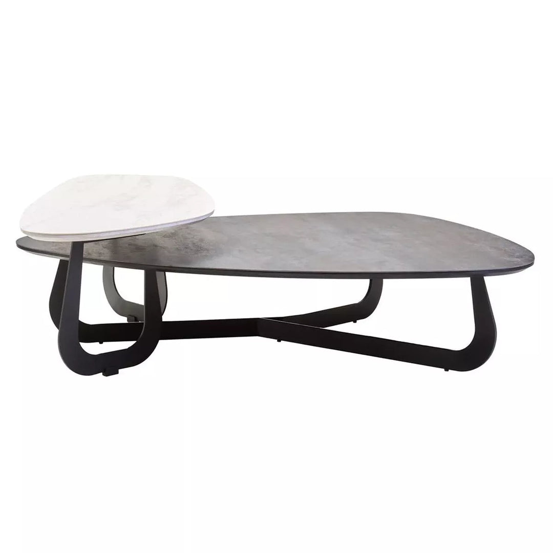 Imperia 2 Tier Large Asymmetrical Ceramic Coffee Table