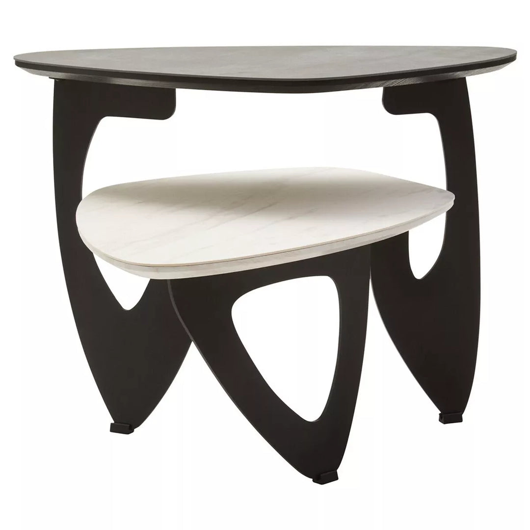 Imperia 2 Tier Small Asymmetrical Ceramic Coffee Table