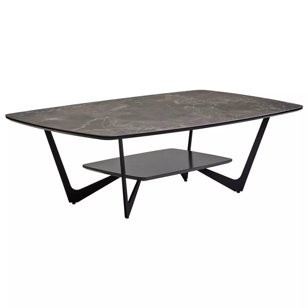 Imperia Grey Ceramic Marble Effect Coffee Table