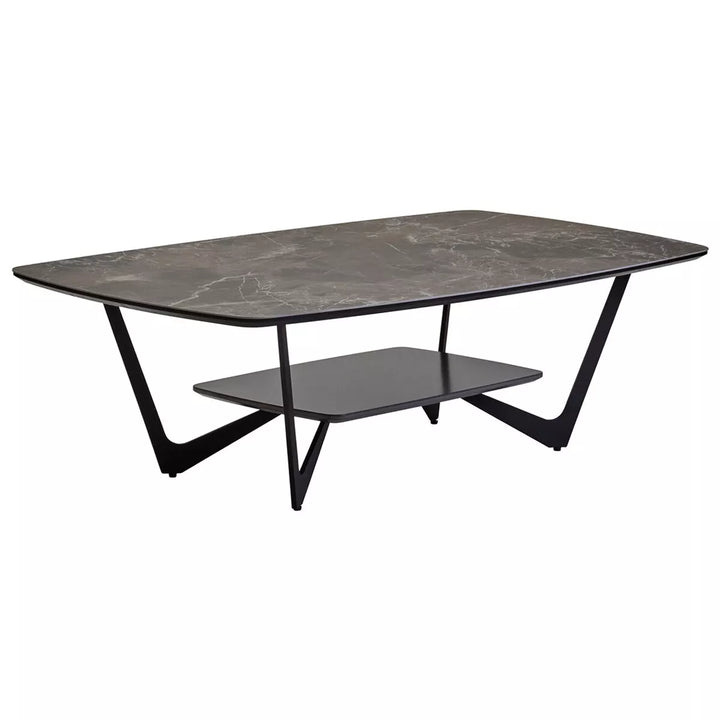 Imperia Grey Ceramic Marble Effect Coffee Table