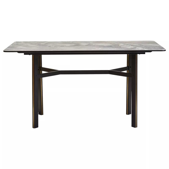 Imperia Ceramic Marble Effect Rectangular Dining Table 150cm