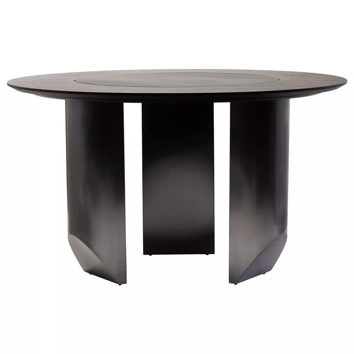Imperia Round Veneer Lazy Susan Dining Table