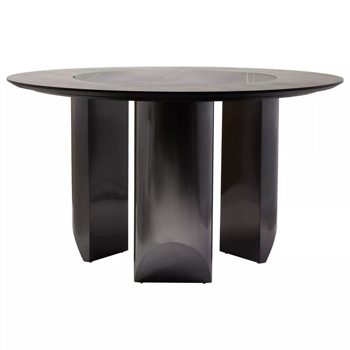 Imperia Round Veneer Lazy Susan Dining Table
