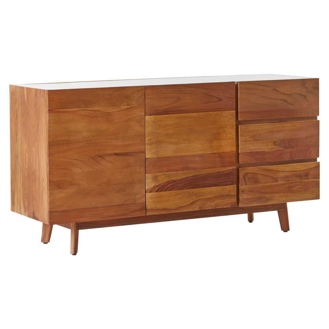 Myan 3 Drawer Sideboard - White Marble Premier 5