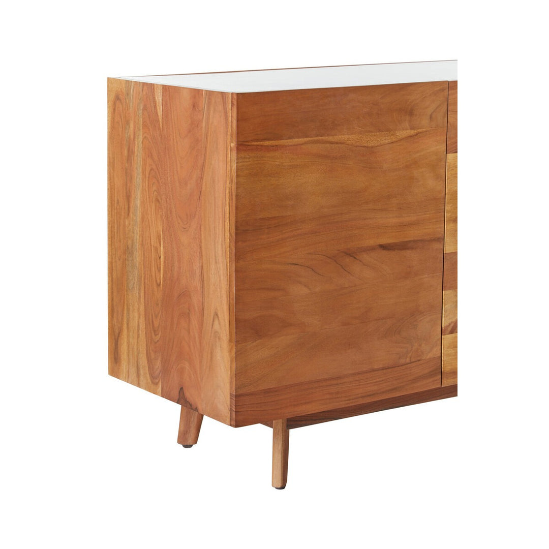 Myan 3 Drawer Sideboard - White Marble Premier 9