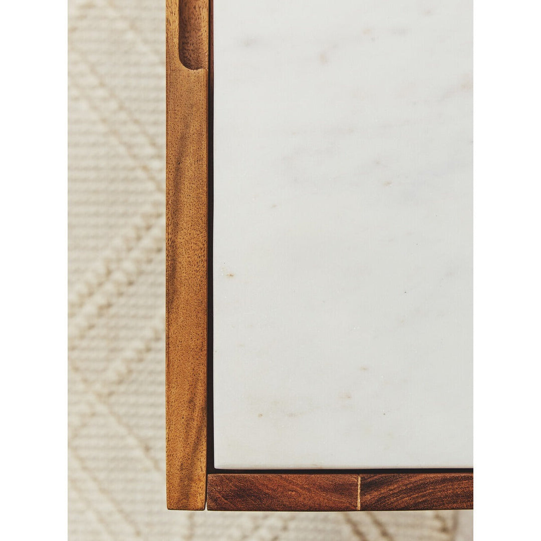 Myan 3 Drawer Sideboard - White Marble Premier 12