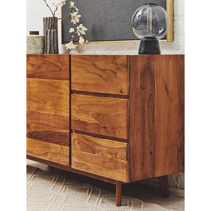 Myan 3 Drawer Sideboard - White Marble Premier 3