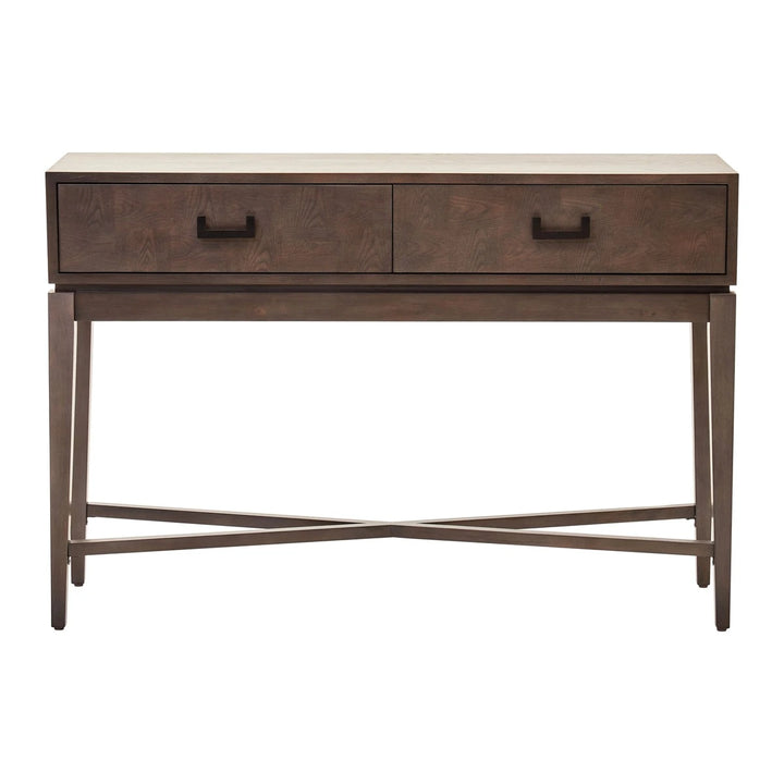 Dianthe Two Drawer Console Table - Antique Grey