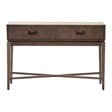 Dianthe Two Drawer Console Table - Antique Grey