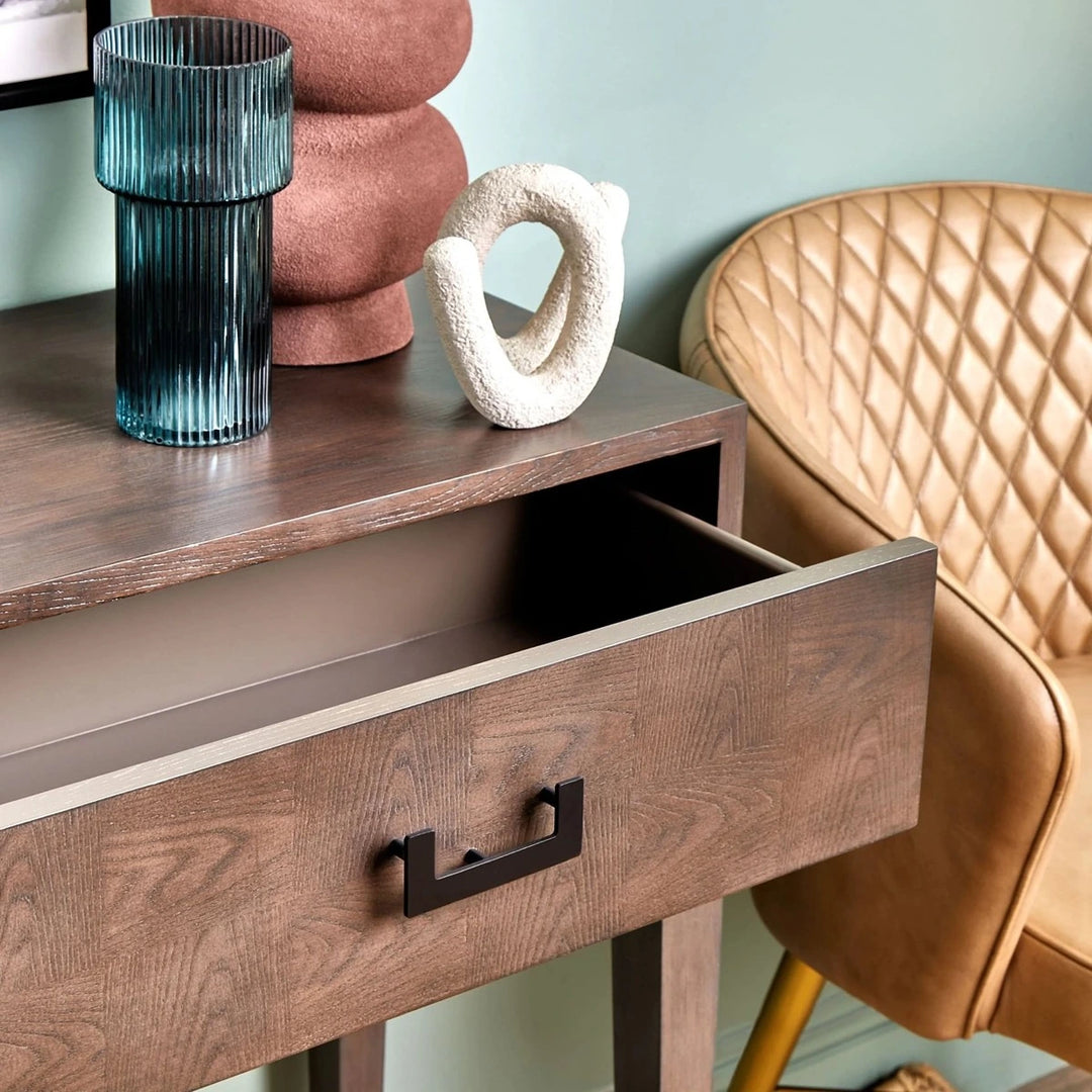 Dianthe Two Drawer Console Table - Antique Grey