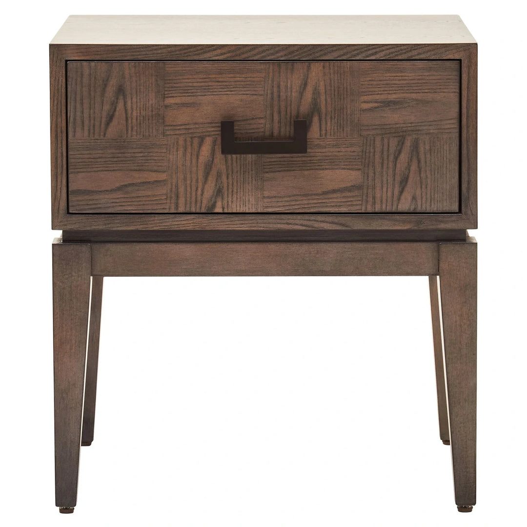 Dianthe One Drawer Side Table - Antique Grey
