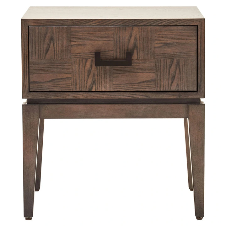 Dianthe One Drawer Side Table - Antique Grey