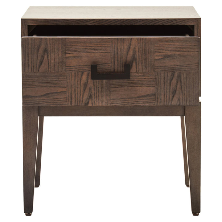 Dimaro 1 Drawer Rectangular Side Table - Antique Brown Premier 1