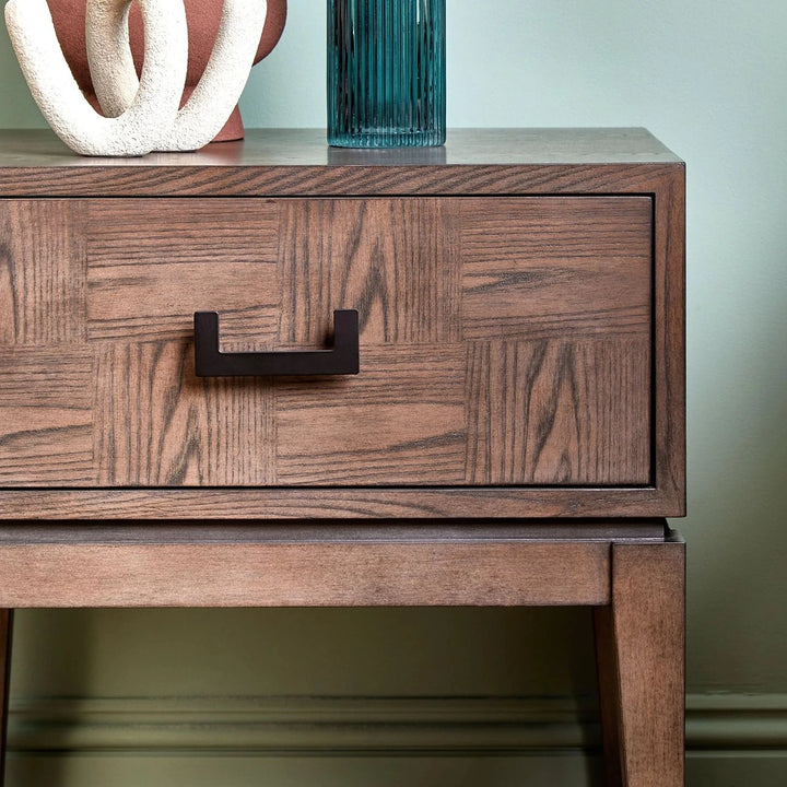 Dianthe One Drawer Side Table - Antique Grey