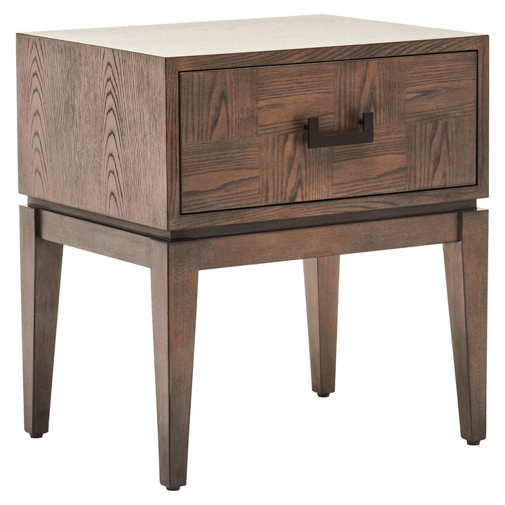 Dimaro 1 Drawer Rectangular Side Table - Antique Brown Premier 6