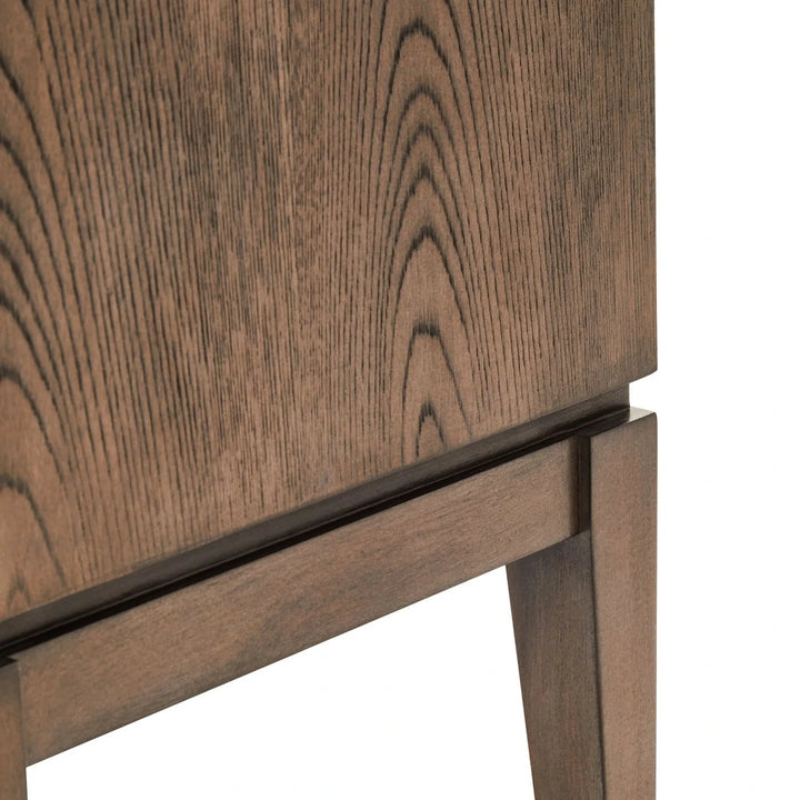 Dianthe One Drawer Side Table - Antique Grey