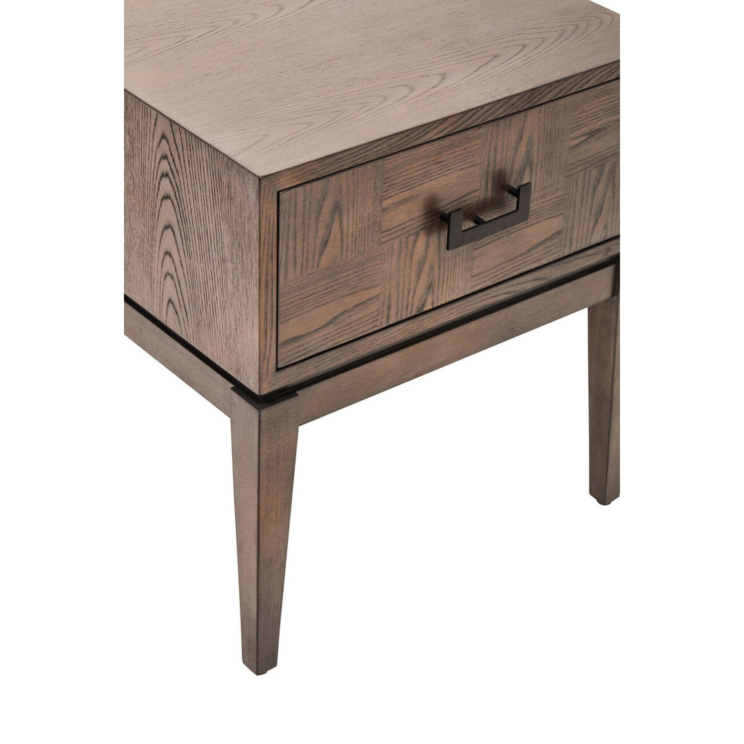 Dimaro 1 Drawer Rectangular Side Table - Antique Brown Premier 10