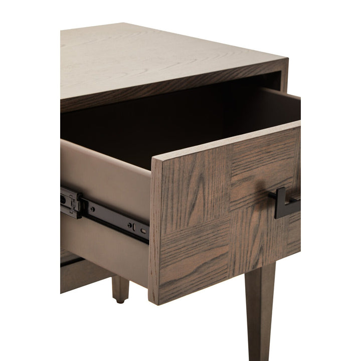 Dimaro 1 Drawer Rectangular Side Table - Antique Brown Premier 12
