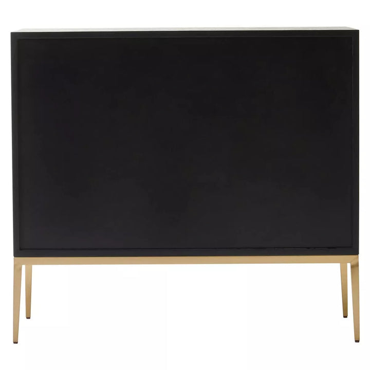 Davoli Black & Gold Two Door Sideboard