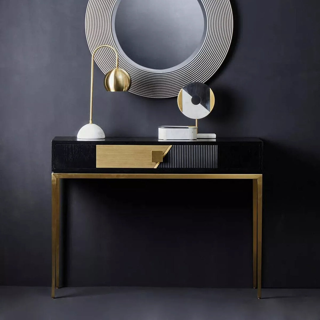 Davoli Black & Gold Console Table